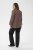 Kaffe Curve Belle Blouse Pink Black Graphic Flower - Blúzky - 