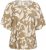 Kaffe Curve Marla Blouse Oak Chalk Leaf - Blúzky - 