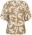 Kaffe Curve Marla Blouse Oak Chalk Leaf - Blúzky - 