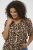Kaffe Curve Ami Short Sleeve Blouse Printed Leopard - Blúzky & tuniky - 