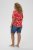 Kaffe Curve Ami Short Sleeve Blouse Printed Poppy Red - Blúzky & tuniky - 