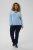 Kaffe Curve Jilanda V-Neck Pullover Blue - Svetre & pleteniny - 