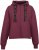 Nora Mikken GERTRUD Cropped Hoodie Burgundy - Mikiny & mikiny bez kapucne - 