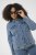 Kaffe Curve Vilana Denim Jacket Washed Blue - Džínsové bundy - 