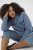 Kaffe Curve Vilana Denim Jacket Washed Blue - Džínsové bundy - 