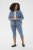 Kaffe Curve Vilana Denim Jacket Washed Blue - Džínsové bundy - 