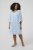 Kaffe Curve Lucy Dress Nantucket Breeze Blue - Midi šaty - 