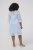 Kaffe Curve Lucy Dress Nantucket Breeze Blue - Midi šaty - 