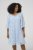 Kaffe Curve Lucy Dress Nantucket Breeze Blue - Midi šaty - 