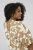 Kaffe Curve Marla Dress Oak Chalk Leaf - Midi šaty - 