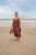 Kaffe Curve Emilia Dress Henna Brown - Maxi šaty - 