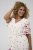 Kaffe Curve Rosa Mini Dress White Rose Border Flower - Mini šaty - 