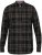 D555 Destin Checked Long Sleeve Shirt Black/Tan Check - Košele s dlhým rukávom - 