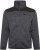 Kam jeans KV133 Twisted Marl Fleece Jacket Black - Bundy - Bundy Nadmerné Veľkosti 2XL-8XL