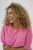 Kaffe Curve Minia Pullover Pink Power Melange - Pletené svetre - 