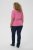 Kaffe Curve Minia Pullover Pink Power Melange - Pletené svetre - 