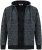 Duke Fareham Bonded Sherpa Lining Knitted Hoodie Grey - Mikiny & mikiny bez kapucne - Mikiny & Mikiny s Kapucňou 2XL-12XL