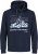 Jack & Jones Hunt Hoodie Navy - Mikiny & mikiny bez kapucne - Mikiny & Mikiny s Kapucňou 2XL-12XL
