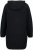 Ulla Popken Teddy Fleece Hooded Zip Neck Sweatshirt Black - Mikiny & mikiny bez kapucne - 