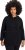 Ulla Popken Teddy Fleece Hooded Zip Neck Sweatshirt Black - Mikiny & mikiny bez kapucne - 