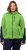 Ulla Popken Contrast Inserts Sweater Knit Hoodie Light Green - Mikiny & mikiny bez kapucne - 