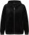 Ulla Popken Tulip Line Print Velour Zip Hoodie Black - Mikiny & mikiny bez kapucne - 