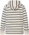 Ulla Popken Stripe Print Loungewear Hoodie Chalk - Mikiny & mikiny bez kapucne - 