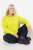 Ulla Popken Zippered Pocket and Reflective Piping Hoodie Green Apple - Mikiny & mikiny bez kapucne - Pohodlné mikiny, hoodie a pletené svetre