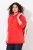 Ulla Popken Back Print Kangaroo Pocket Hoodie Hibiscus Red - Mikiny & mikiny bez kapucne - Pohodlné mikiny, hoodie a pletené svetre