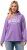 Ulla Popken City Name Graphic Hoodie Light Purple - Mikiny & mikiny bez kapucne - 