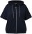 Ulla Popken Short Sleeve Zip-Up Hoodie Navy - Mikiny & mikiny bez kapucne - 
