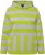Ulla Popken Mixed Stripe Long Sleeve Hoodie Apple Green - Mikiny & mikiny bez kapucne - 