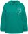 Ulla Popken Face Graphic Long Sleeve Hoodie Emerald Green - Mikiny & mikiny bez kapucne - 