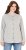 Ulla Popken Cable Knit Long Sleeve Hoodie Light Grey Melange - Mikiny & mikiny bez kapucne - 