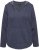 Ulla Popken Open Edged Long Sleeve V-Neck Hoodie Navy - Mikiny & mikiny bez kapucne - 