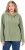 Ulla Popken Teddy Plush Long Sleeve Hoodie Sage Green - Mikiny & mikiny bez kapucne - 