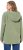 Ulla Popken Teddy Plush Long Sleeve Hoodie Sage Green - Mikiny & mikiny bez kapucne - 
