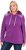 Ulla Popken Waffle Pique Contrast Color Hoodie Dark Purple - Mikiny & mikiny bez kapucne - 