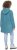 Ulla Popken Floral Detail Fleece Hoodie Ice Green - Mikiny & mikiny bez kapucne - 
