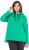Ulla Popken Lettering GLOWING Hoodie Moss Green - Mikiny & mikiny bez kapucne - 