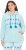 Ulla Popken Plush Alpine Striped Motif Loungewear Hoodie Baby Blue - Mikiny & mikiny bez kapucne - 