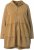 Ulla Popken Tiered Flounce Panel Zip Up Hoodie Mocha Brown - Mikiny & mikiny bez kapucne - 