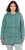 Ulla Popken Tiered Flounce Panel Zip Up Hoodie Green - Mikiny & mikiny bez kapucne - 