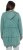 Ulla Popken Tiered Flounce Panel Zip Up Hoodie Green - Mikiny & mikiny bez kapucne - 