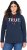 Ulla Popken TRUE Lettering Hoodie Navy Blue - Mikiny & mikiny bez kapucne - 