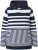 Ulla Popken Oversized Striped Long Sleeve Hoodie Ink Blue - Mikiny & mikiny bez kapucne - 