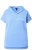 Ulla Popken Quick Drying Short Sleeve Hoodie Light Blue - Mikiny & mikiny bez kapucne - 