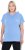 Ulla Popken Quick Drying Short Sleeve Hoodie Light Blue - Mikiny & mikiny bez kapucne - 