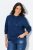 Ulla Popken Applique Lettering Hooded Sweatshirt Dark Blue - Mikiny & mikiny bez kapucne - Pohodlné mikiny, hoodie a pletené svetre