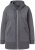 Ulla Popken Decorative Seam Zip-Up Hoodie Graphite Grey - Mikiny & mikiny bez kapucne - 
